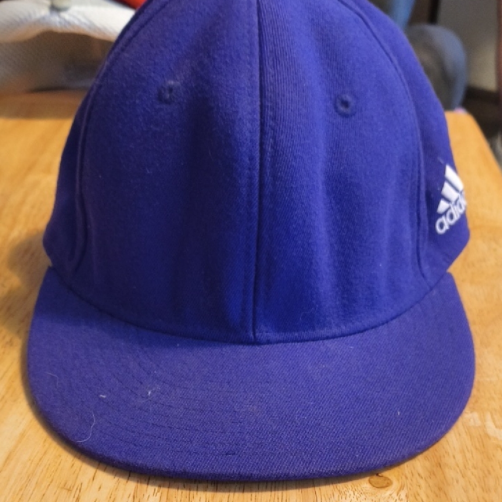 adidas Deep Blue Structured Snapback Cap with Side Logo